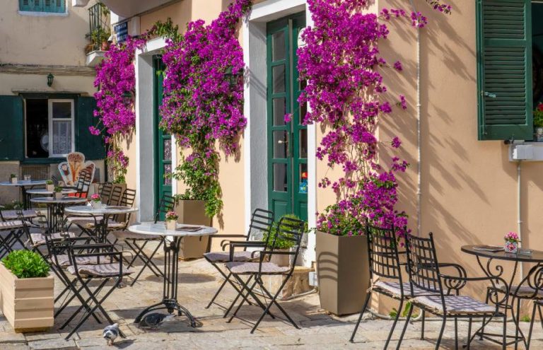 Hidden cafes in Corfu old town. - Evita Travels The World